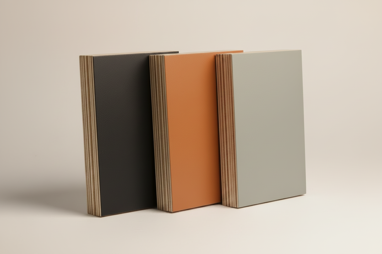 Upright swatches warm cream background